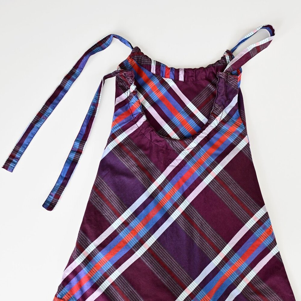Vintage Diesel (Archival 55DSL) Y2K Plaid Mini Dress-Size Small - Picture 7 of 14
